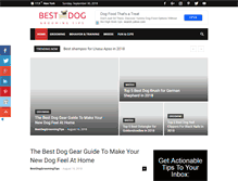 Tablet Screenshot of bestdoggroomingtips.com